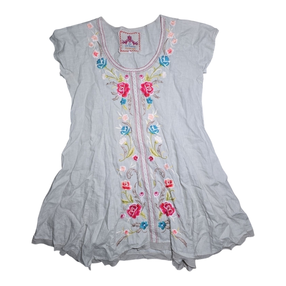 JW Los Angeles Embroidered Tunic Dress